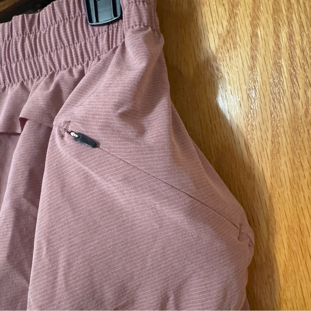 Women's Mauve pink Athleta shorts Shorts mesh racer run shorts 4” - Picture 7 of 8